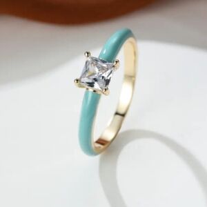 Tiffany Blue Solitaire Ring
